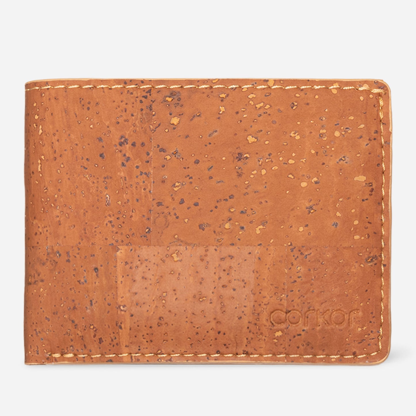 Cork Vegan Slim Bifold Wallet Corkor Camel