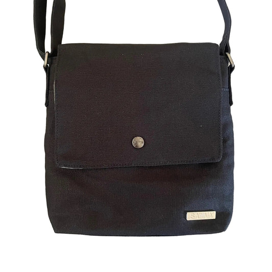 Hemp Vegan Charming Shoulder Bag Sativa Black
