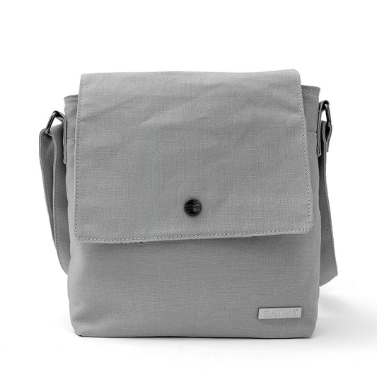 Hemp Vegan Charming Shoulder Bag Sativa Light Grey