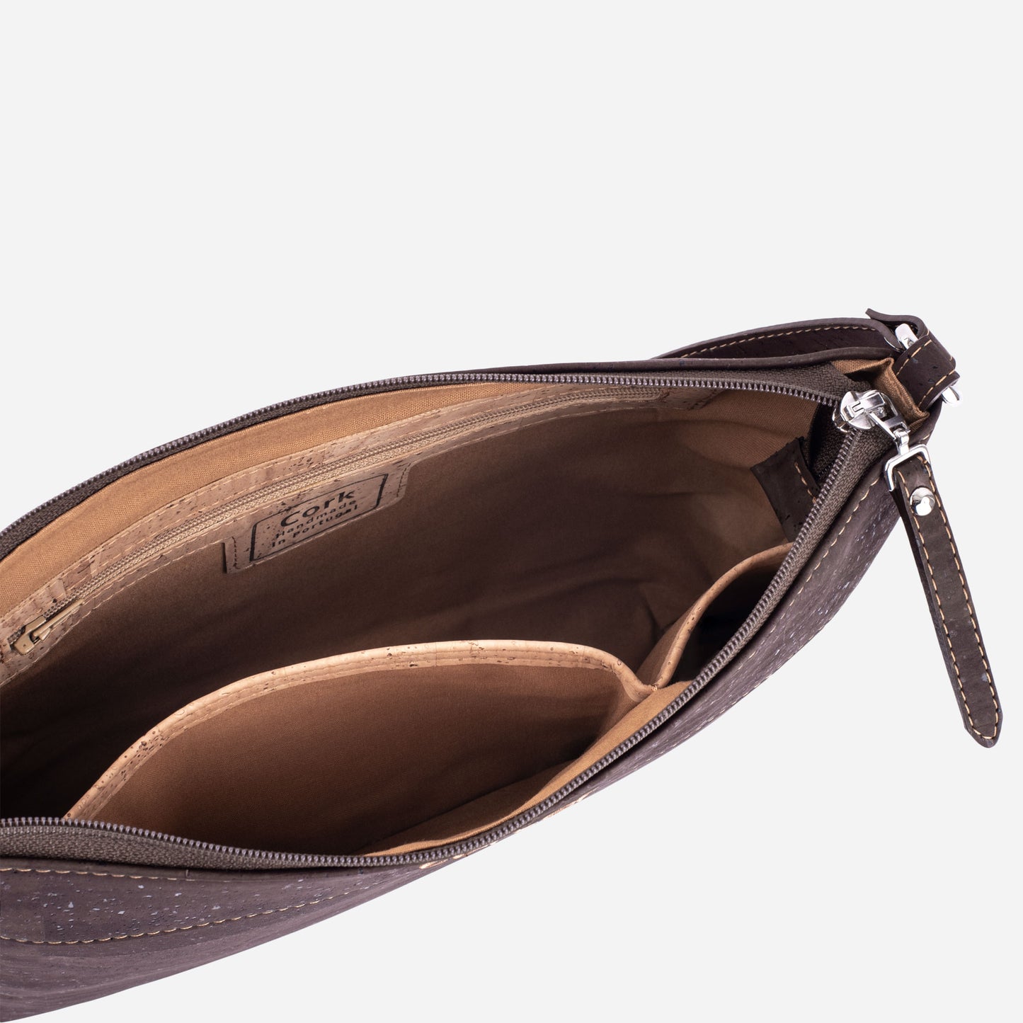 Cork Vegan Crossbody Bag Women's Corkor Dark Brown