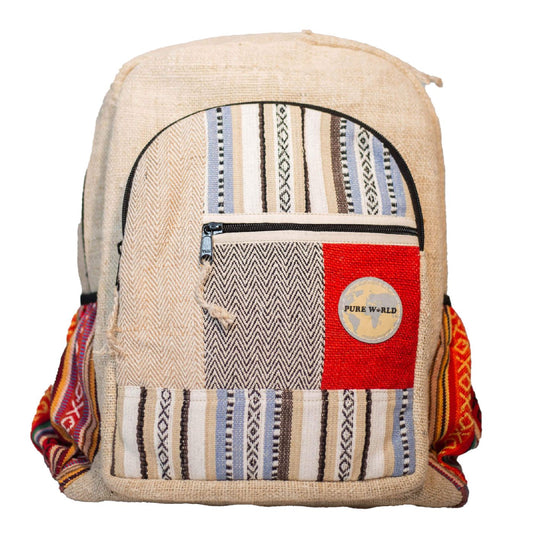 Pure World Hemp Vegan Backpack High Tide
